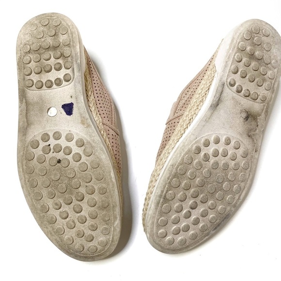 Altar’d State Perforated Espadrille Mule Slides Flat Beige 7.5 - Picture 5 of 7